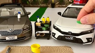The Cars We Most Prefer in Our Daily Life | Skoda SuperB & Honda Civic Miniature Diecast Model Cars