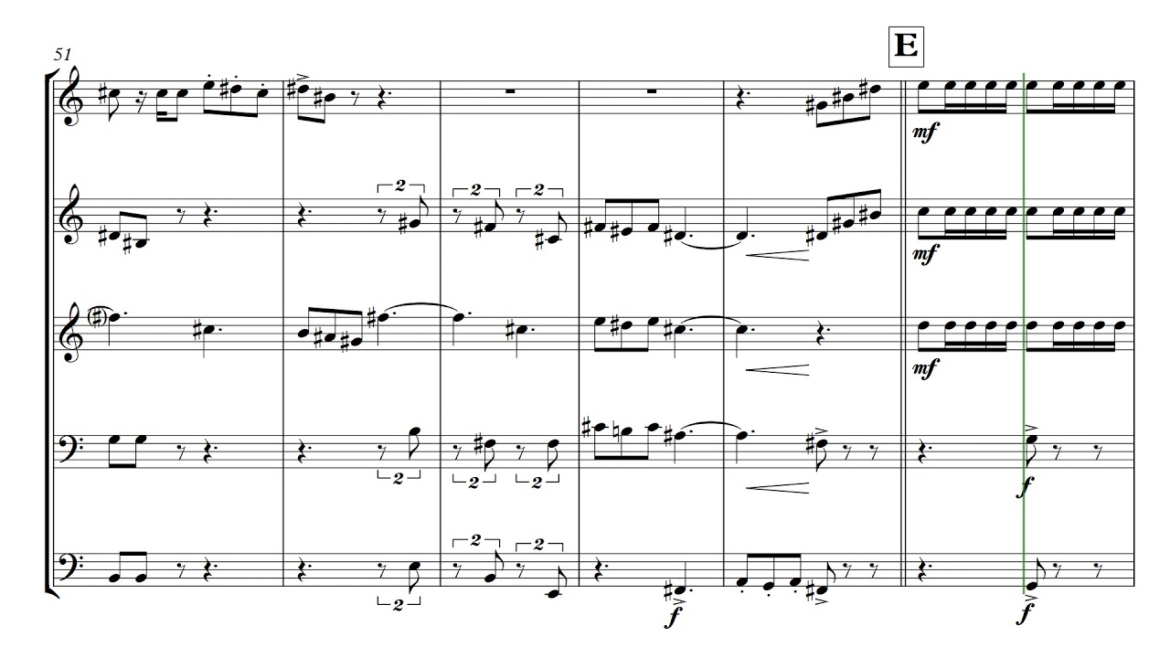 SCHERZO FOR X-WINGS - John Williams || Brass Quintet Arrangement