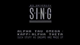 Baylor ATO & Theta Sing Act - "Such Stuff as Dreams are Made Of" - 1988