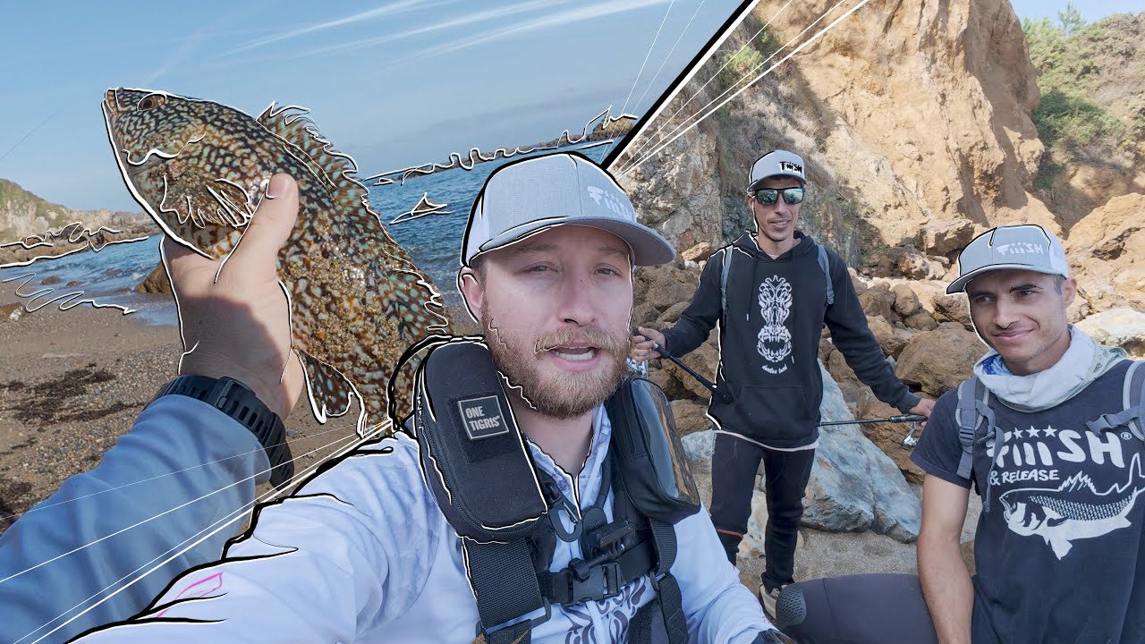 PESCA de LUBINAS y PINTOS con los hermanos HERRANZ del PAIS VASCO