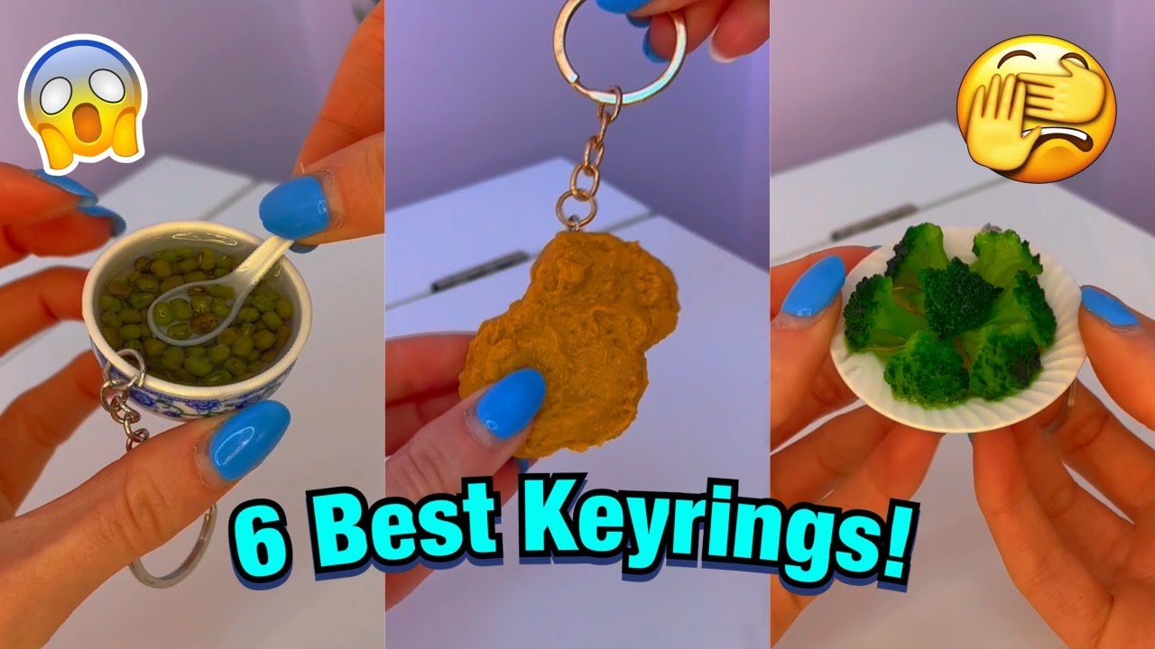 [ASMR] TOP 6 BEST KEYRINGS TO EXIST!!😱*A CHICKEN NUGGET?!*🤯 