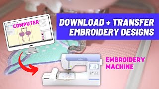 How to Download Embroidery Designs   Transfer from Computer to Embroidery Machine