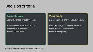 Caching Strategy Deep Dive: Write-Through vs Write-Back & Cache Invalidation