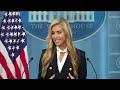 Katie Zacharia gives first briefing as new White House Press Secretary