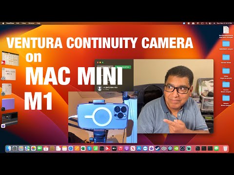 Ventura Continuity Camera on Mac Mini M1 to Use iPhone as a Wired or Wireless Webcam