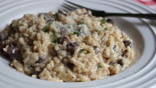 Baked Mushroom Risotto  'Cheater' Oven Risotto Method  Perfect Everytime!
