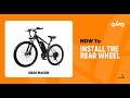Install the rear wheel-Qlife Racer