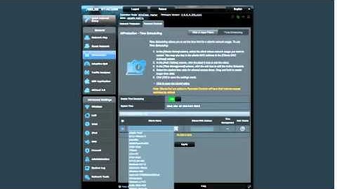 ASUSWRT Parental Control – Time Scheduling - ASUS
