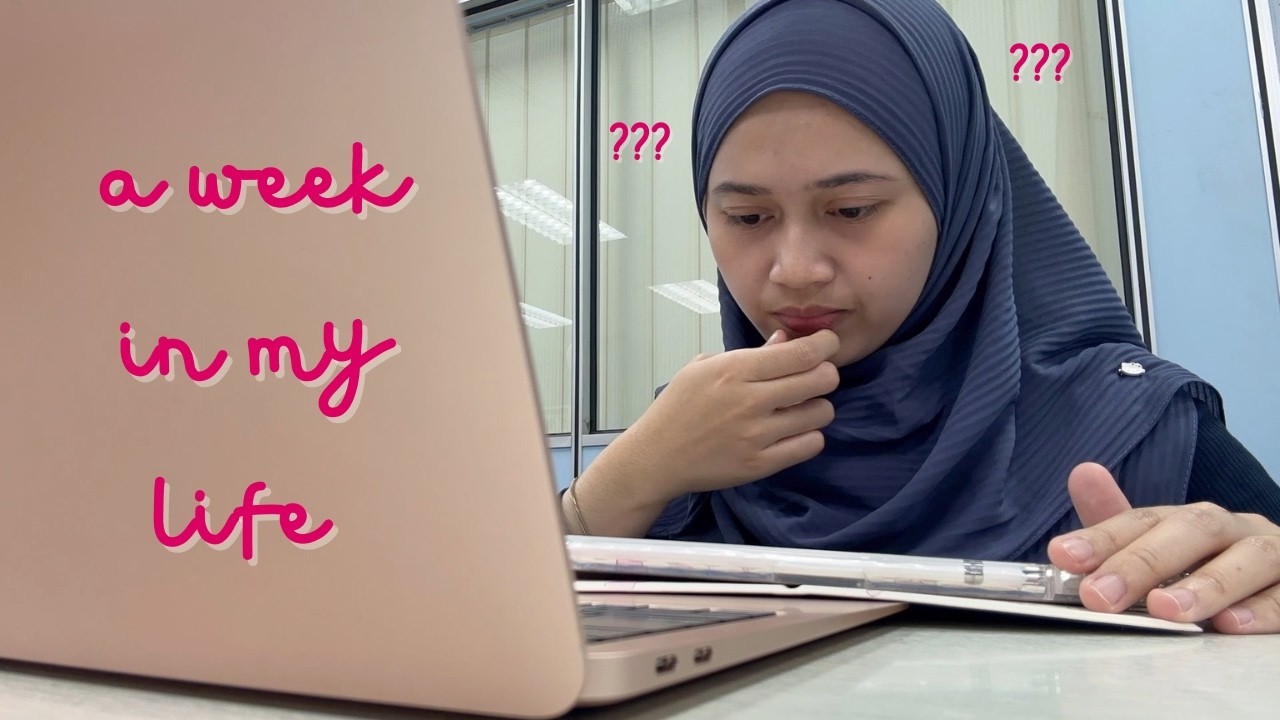 a realistic week in my life (master's edition)