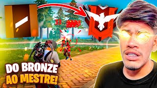 DO BRONZE AO MESTRE NO CS RANKEADO - TESTANDO MEUS LIMITES NO FREE FIRE!