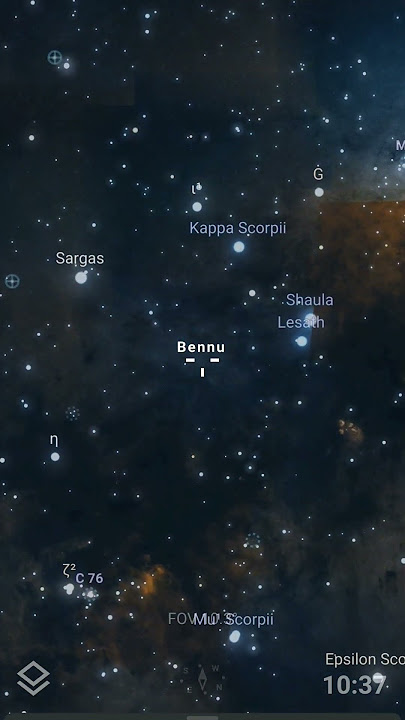 101955 Bennu #nasa #bennu #stellarium #shorts