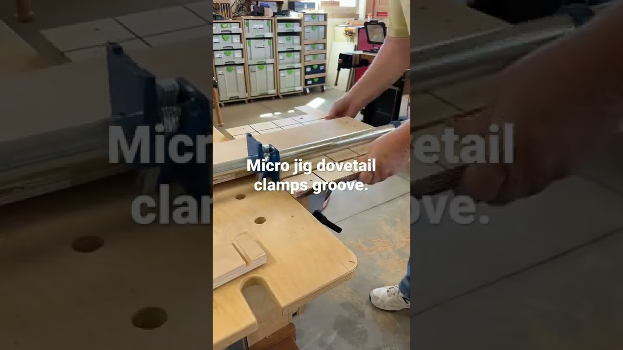 Micro jig dovetail clamp