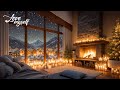 Cozy Fireplace Ambience 2026 🔥 Beautiful Snowy Winter Ambience ❄️Soothing Winter Ambience