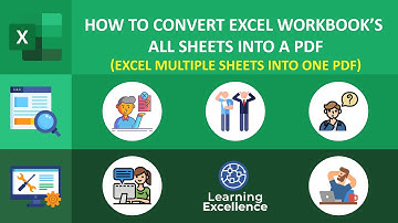 How to Convert Excel Workbook’s All Sheets into a PDF || Excel Multiple Sheets Into One Pdf