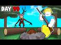 i survived 99 NIGHTS in the Roblox forest...