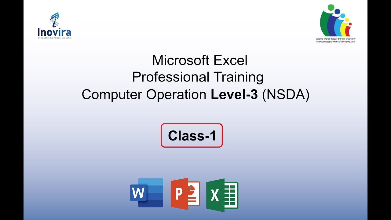 MS Excel Class for Beginners | Learn to Build Step by Step | Computer ...