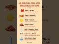 NO ONE WILL TELL YOU THESE SIMPLE HEALTHY DAILY HABITS 🍎💧Daily Health Tips That Can Change Your Life