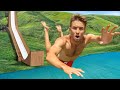 I Built the Worlds BIGGEST Slip N Slide JUMP! Pt2