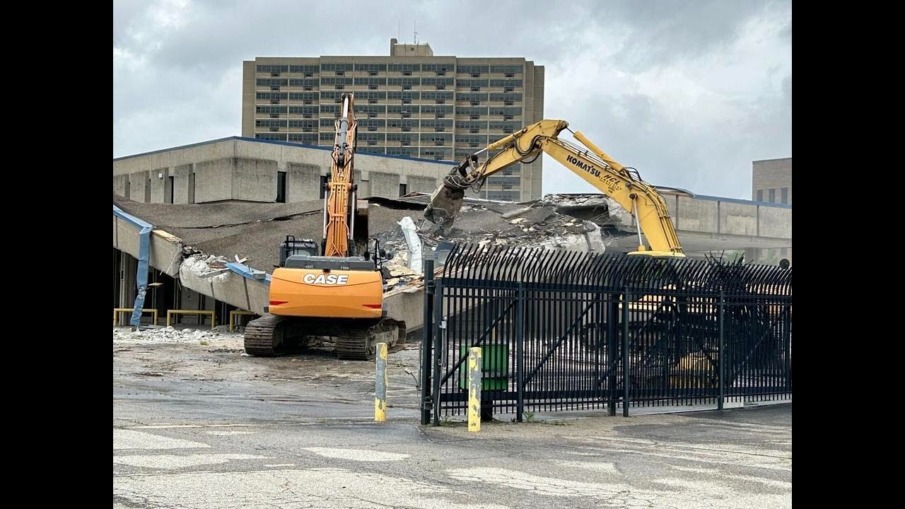 Watch Live | Crews tear down Greyhound building near downtown ...