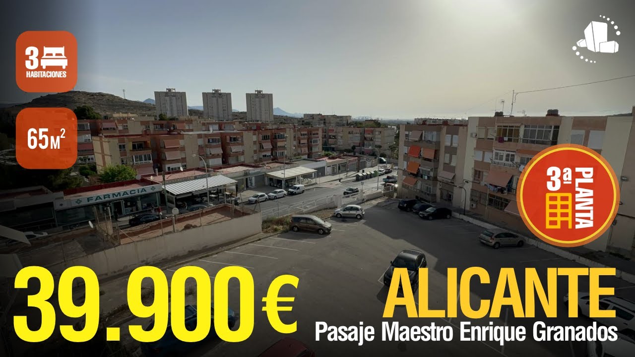✅ VENDIDO ✅ ALICANTE 💰 39.900 €⭐️Psj. MAESTRO ENRIQUE GRANADOS / IDEAL PARA  INVERTIR O VIVIR.⭐️