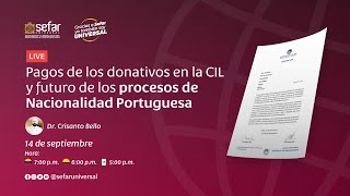 Live | Pagos de los donativos en la CIL (Comunidad Israelita de Lisboa)