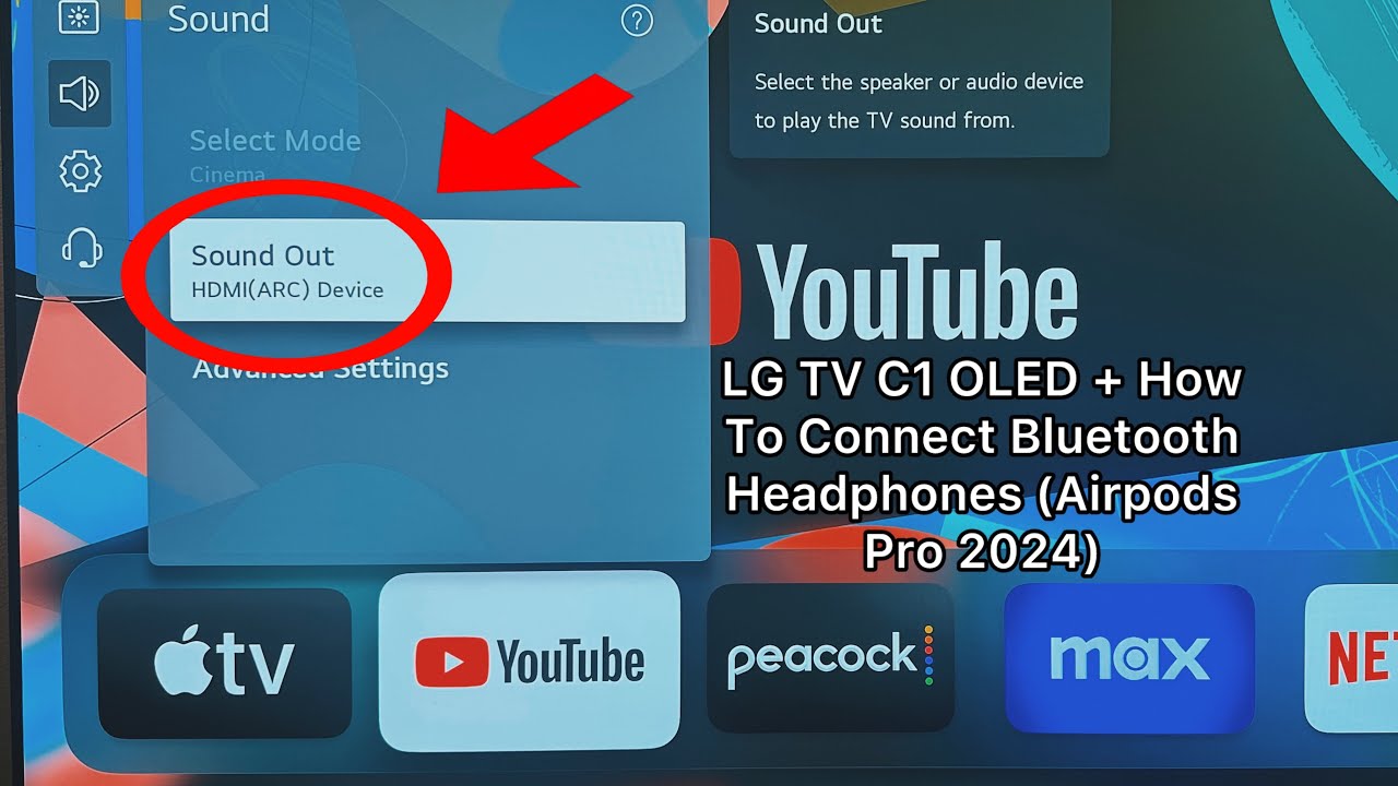 LG TV C1 OLED + How To Connect Bluetooth Headphones (Airpods Pro 2024)