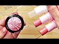 Slime Coloring with Makeup! Mixing Japanese Dollar Store Makeup into Slime! Satisfying Video #6