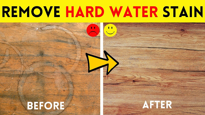 How to remove white water stains from hardwood floors