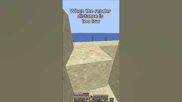 When the render distance is too low #minecraft #memes #shorts
