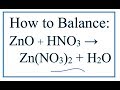 Balancing Chemical Equations with Polyatomic Ions