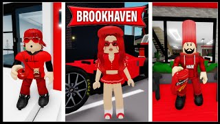 BROOKHAVEN 24 SAAT BOYUNCA TEK RENK KIRMIZI ❤ ROBLOX KÜBRA NİSA HAN KANAL