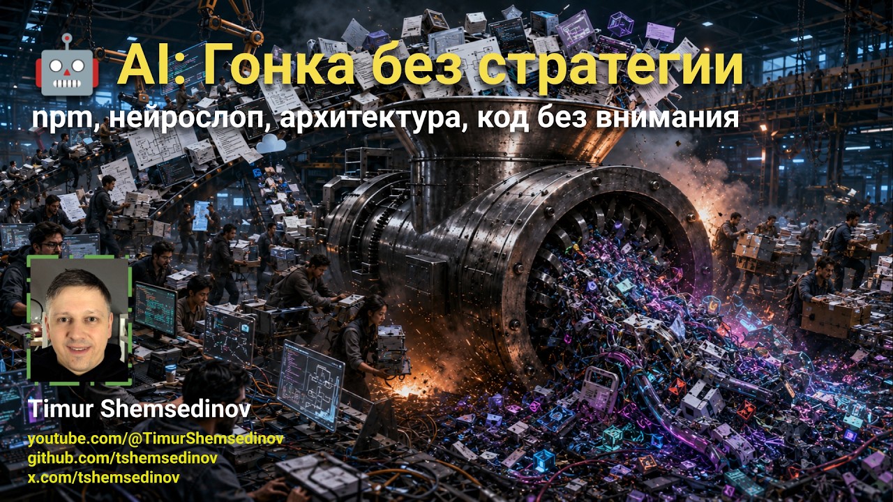 🤖 AI: Гонка без стратегии — Тимур Шемсединов — Frontend, Backend, JavaScript, TypeScript, Node.js