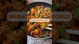 How to make SAUSAGE NOODLES CHILLI #shorts