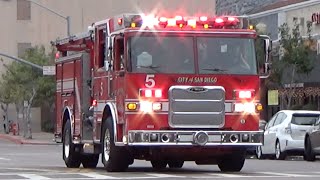 San Diego Fire E5 Response Compilation