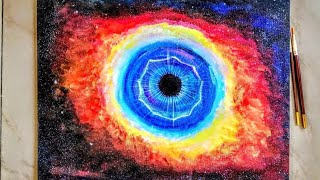Cosmos Series | Helix Nebula | Eye Of God | Acrylic Painting | 4K