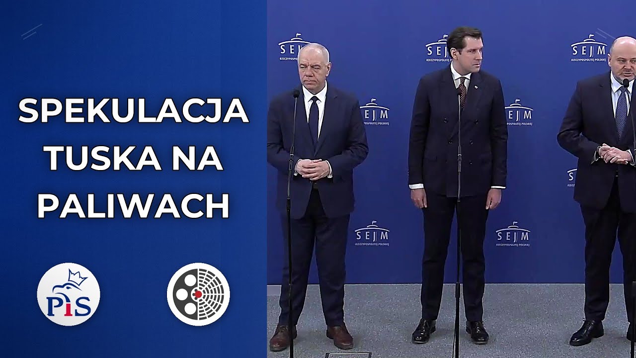 PiS: Rząd Tuska spekuluje na cenach paliw, domagamy się obniżek VAT i akcyzy
