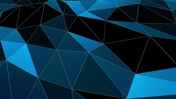 BLUE polygonal geometric surface 60fps || free animated motion background|| HD