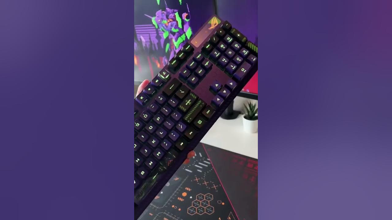 Unboxing ROG Strix Scope RX EVANGELION Eva Edition Mechanical Switches  Gaming Keyboard - ASMR 