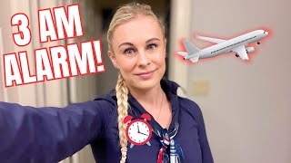 Waking Up At 3 AM FOR WORK! The REAL Life Of FLIGHT ATTENDANT