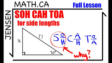 Using SOH CAH TOA to find side lengths