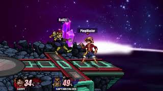 [SSF2] Falcon v Luffy taunt to get bodied