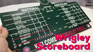 Chicago Cubs WinCraft Wood Scoreboard Sign Review