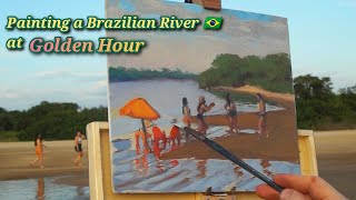 Painting Rio Branco, Boa Vista, Brazil Golden Hour Plein-Air Tutorial