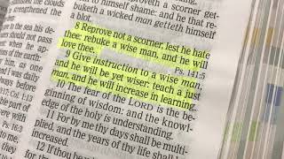 Proverbs 9:8-10 KJV Tune