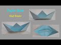 How to Make a Paper Boat Easily with Simple Folds and Steps -  Origami Tutorial for Kids and Adults