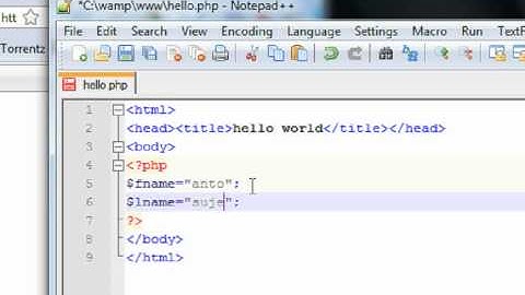php tutorial in Tamil Part - 4