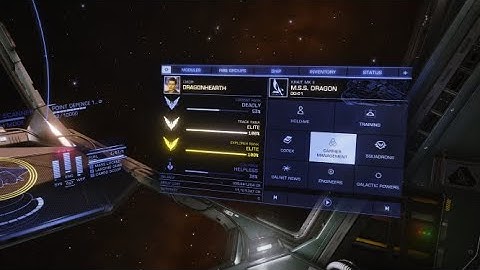 Elite dangerous... ship UI or ship panels explained.