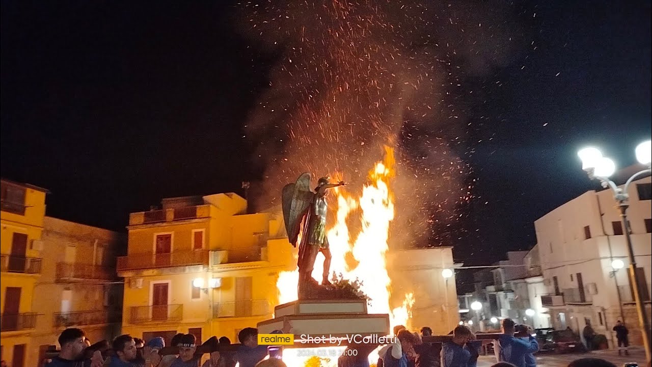 Sant'Anna di Caltabellotta (AG) Rigattiata di San Michele  e  Luminaria di S Giuseppe 2024