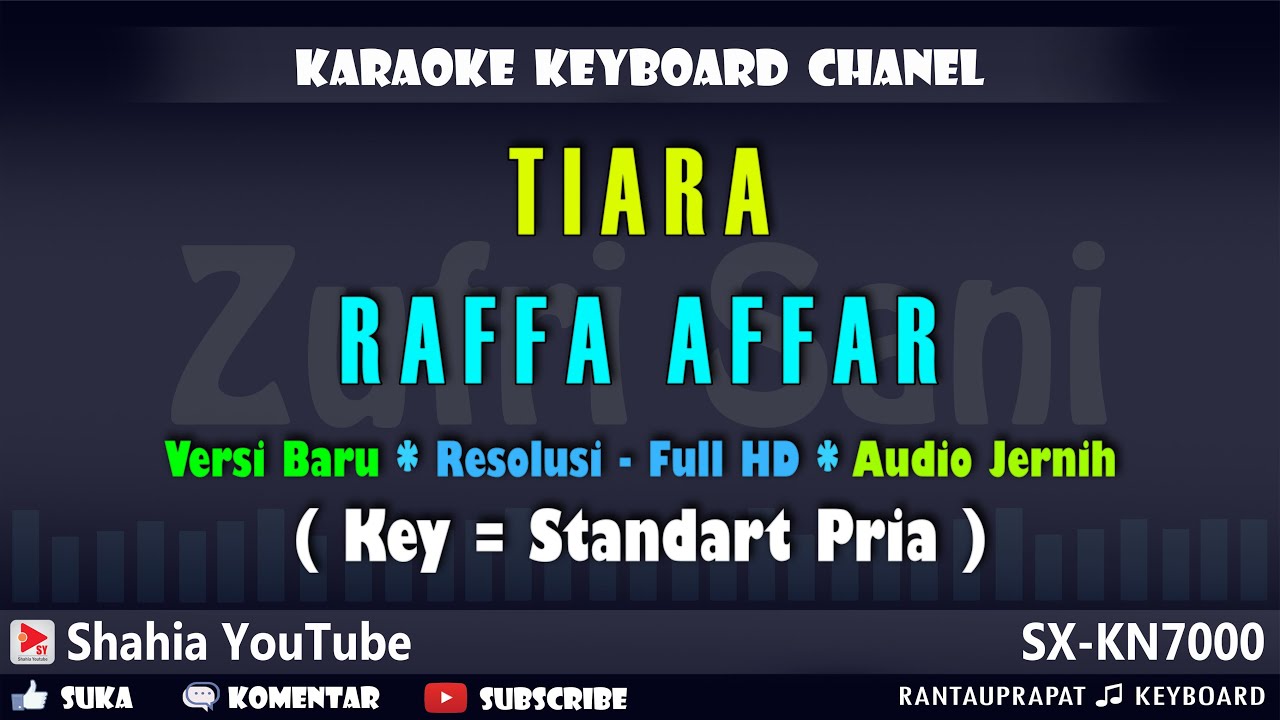 Raffa Affar Tiara (Kris) Karaoke Nada Pria YouTube