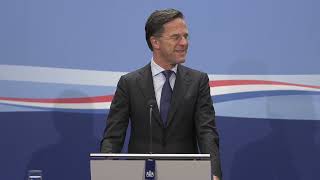 Integrale persconferentie van MP Rutte na afloop van de ministerraad van 4 februari 2022.